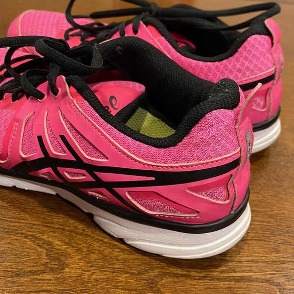 Asics Pink Black GeL Running Shoes size 8 - Picture 8 of 10